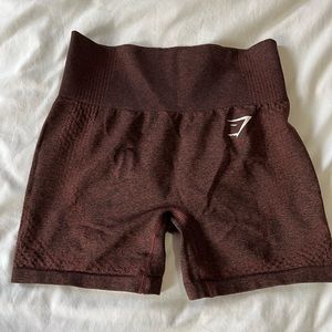 Gym shark viral seamless shorts maroon color S